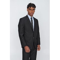 İmza Siyah Gabardin Mono Yaka 4 Drop Comfort Fit Rahat Kesim Basic Takım Elbise 1001245009 Siyah İmza Siyah Gabardin Mono Yaka 4 Drop Comfort Fit Rahat Kesim Basic Takım Elbise 1001245009 Siyah