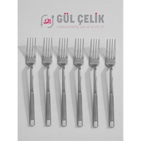 Yemek Çatalı 12 'li Hasır Model 18/0 Kalite Paslanmaz Çelik Yemek Çatalı 12 'li Hasır Model 18/0 Kalite Paslanmaz Çelik
