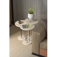 Zigon Sehpa Terra 3 Lü Set Traverten Zigon Sehpa Terra 3 Lü Set Traverten