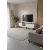 Sezer Tv Ünitesi 3 Kapaklı Tv Ünitesi Salon Mobilyası Beyaz - Meşe Sezer Tv Ünitesi 3 Kapaklı Tv Ünitesi Salon Mobilyası Beyaz - Meşe