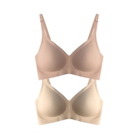 Cottonhill Seamless Bra - Soft Lazer Kesim Balensiz Ayarlanabilir Askılı Dikişsiz Kadın Sütyen 2'li Paket-3 Çok Renkli Cottonhill Seamless Bra - Soft Lazer Kesim Balensiz Ayarlanabilir Askılı Dikişsiz Kadın Sütyen 2'li Paket-3 Çok Renkli