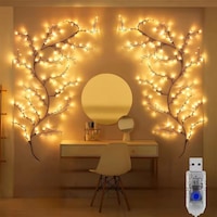 Shopytech Dal Şeklinde Led Duvar Işığı 1.85m 96 Led Sıcak Beyaz Usb Uzaktan Kumandalı Zamanlayıcılı Çok Renkli Shopytech Dal Şeklinde Led Duvar Işığı 1.85m 96 Led Sıcak Beyaz Usb Uzaktan Kumandalı Zamanlayıcılı Çok Renkli