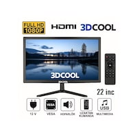 3dcool 3d-22lxae 22" Full Hd Hdmı Vga Usb Hoparlörlü Kumandalı 12v Led Monitör 3dcool 3d-22lxae 22" Full Hd Hdmı Vga Usb Hoparlörlü Kumandalı 12v Led Monitör