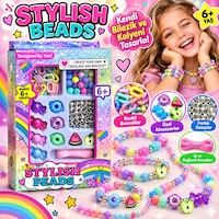 Stylish Beads Bilezik Ve Kolye Yapım Seti Renkli Boncuklu Takı Tasarım Seti