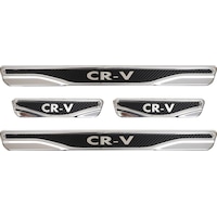 Honda Cr-v Uyumlu Kapı Eşiği Karbon Krom 4 Parça Honda Cr-v Uyumlu Kapı Eşiği Karbon Krom 4 Parça