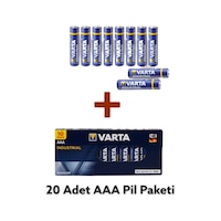 Varta Endüstriyel Aaa Ince Kalem Pil 1.5v Alkalin 20'li Varta Endüstriyel Aaa Ince Kalem Pil 1.5v Alkalin 20'li
