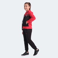 Slazenger NOON Çocuk Fermuarlı Kapüşonlu Cepli Siyah / Kırmızı Eşofman Takımı Slazenger NOON Çocuk Fermuarlı Kapüşonlu Cepli Siyah / Kırmızı Eşofman Takımı
