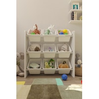 9 Sepetli Çok Amaçlı Oyuncak Dolabı Montessori Dolap 9 Sepetli Çok Amaçlı Oyuncak Dolabı Montessori Dolap