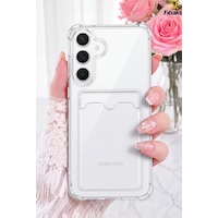 Fibaks Galaxy S25 Fe Uyumlu Kılıf Kamera Koruma Ve Köşe Korumalı Kartlıklı Cüzdanlı Darbe Emici Şeffaf Telefon Kapak Fibaks Galaxy S25 Fe Uyumlu Kılıf Kamera Koruma Ve Köşe Korumalı Kartlıklı Cüzdanlı Darbe Emici Şeffaf Telefon Kapak