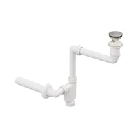 Aqua Bagno Smart Pop-up Sifon , Taşma Delikli Krom +comfort Yer Kazandıran Lavabo Sifonu -2 Parça Set Aqua Bagno Smart Pop-up Sifon , Taşma Delikli Krom +comfort Yer Kazandıran Lavabo Sifonu -2 Parça Set