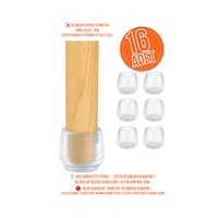 16 Ad 32 Mm Şeffaf Silikon Masa Sandalye Pabuç Kaydırmaz Koltuk Zemin Koruyucu Çizdirmez Ayak Kılıfı Diğer 16 Ad 32 Mm Şeffaf Silikon Masa Sandalye Pabuç Kaydırmaz Koltuk Zemin Koruyucu Çizdirmez Ayak Kılıfı Diğer