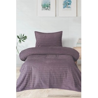 Merinos Modern Line Twist 2 Parça Tek Kişilik Battaniye Seti - Mo Mor Merinos Modern Line Twist 2 Parça Tek Kişilik Battaniye Seti - Mo Mor