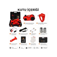 Prohummer Phm314 Elektrikli Kriko Seti - 5 Ton Hidrolik Kriko + Hava Pompası + Bijon Anahtarı + Led Fener Prohummer Phm314 Elektrikli Kriko Seti - 5 Ton Hidrolik Kriko + Hava Pompası + Bijon Anahtarı + Led Fener