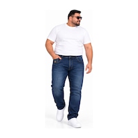 Annex Büyük Beden Cepli Boru Paça Erkek Denim Pantolon Kahverengi Annex Büyük Beden Cepli Boru Paça Erkek Denim Pantolon Kahverengi