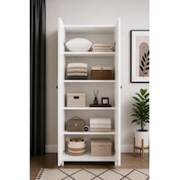 180 Cm 5 Raflı 2 Kapaklı Çok Amaçlı Dolap Gardırop Yüklük Düzenleyici Giysi Saklama Dolabı Beyaz 180 Cm 5 Raflı 2 Kapaklı Çok Amaçlı Dolap Gardırop Yüklük Düzenleyici Giysi Saklama Dolabı Beyaz