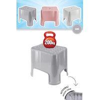 Flora Herkül Banyo Taburesi, Kaydırmaz Kauçuk Tabanlı 200 Kg Taşıma Kapasiteli Lüks Tabure Gri Flora Herkül Banyo Taburesi, Kaydırmaz Kauçuk Tabanlı 200 Kg Taşıma Kapasiteli Lüks Tabure Gri