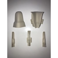 Laminat Parke Süpürgelik Köşe Bağlantı Aparatı 6 CM Gri Renk