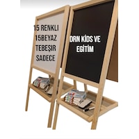 Drn Kids Ve Eğitim Çift Taraflı Yazı Tahtası 15 Renkli Tebeşir , 15 Beyaz Tebeşir Silgi Ve Kalem Hediyesidir Ahşap Drn Kids Ve Eğitim Çift Taraflı Yazı Tahtası 15 Renkli Tebeşir , 15 Beyaz Tebeşir Silgi Ve Kalem Hediyesidir Ahşap