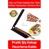 Pratik Kolay Hızlı Adana Urfa Şiş Kebap Yapma Kalıbı Kebapmatik Makinesi Et Hazırlama Aparatı Kutusu Pratik Kolay Hızlı Adana Urfa Şiş Kebap Yapma Kalıbı Kebapmatik Makinesi Et Hazırlama Aparatı Kutusu
