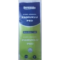 Steril Pamuklu Ped Dermateks 12X 24 Cm 50 Adet Steril Pamuklu Ped Dermateks 12X 24 Cm 50 Adet