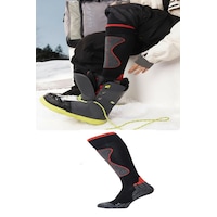 Ozzy Socks Termal Kayak Ve Snowboard Çorabı Gri-siyah Ozzy Socks Termal Kayak Ve Snowboard Çorabı Gri-siyah