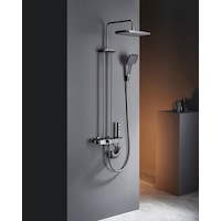 Creavit Piano Tepe Duş Sistemi Termostatik Gun Grey Gri Ds.pn710gr Creavit Piano Tepe Duş Sistemi Termostatik Gun Grey Gri Ds.pn710gr