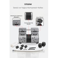R.m.d Kompresör Kompresör Kafası Sessiz Ve Yağsız -s750w R.m.d Kompresör Kompresör Kafası Sessiz Ve Yağsız -s750w