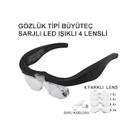 - Şarjlı Gözlük Büyüteç 4 Farklı Lens -11537dc - Şarjlı Gözlük Büyüteç 4 Farklı Lens -11537dc
