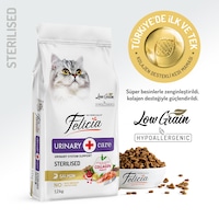 Felicia Sterilised Düşük Tahıllı Somonlu Kısırlaştırılmış Yetişkin Kedi Maması 12 KG Felicia Sterilised Düşük Tahıllı Somonlu Kısırlaştırılmış Yetişkin Kedi Maması 12 KG