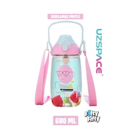 Uzspace Pipetli 680 ML Boyun Askılı Tritan Çocuk Su Matarası -kutulu- Ffuz2202680 001 Uzspace Pipetli 680 ML Boyun Askılı Tritan Çocuk Su Matarası -kutulu- Ffuz2202680 001