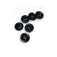 Trençkot Ceket Düğmesi Takımı / Desenli Üstten Delikli / Siyah / 2,3 Cm / 6 Lı Set Trençkot Ceket Düğmesi Takımı / Desenli Üstten Delikli / Siyah / 2,3 Cm / 6 Lı Set