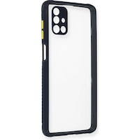 Newface - 688 - Samsung Galaxy Uyumlu M51 Kılıf Miami Şeffaf Silikon - Csmo-tex - - Lacivert Newface - 688 - Samsung Galaxy Uyumlu M51 Kılıf Miami Şeffaf Silikon - Csmo-tex - - Lacivert