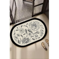 Rasse Tekli 60x100 Cm Banyo Paspas Seti, Kaydırmaz Tabanlı Djtbanyo Renkli Rasse Tekli 60x100 Cm Banyo Paspas Seti, Kaydırmaz Tabanlı Djtbanyo Renkli
