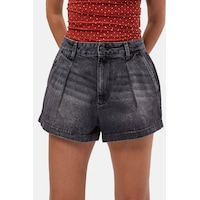 it's basic Kadın Koyu Füme 2s6-1 Mini Pileli Denim Şort Çok Renkli it's basic Kadın Koyu Füme 2s6-1 Mini Pileli Denim Şort Çok Renkli