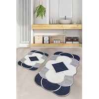 Corte 2 Li Set Banyo Halısı DjtYıkanabilir Kaymaz Taban Paspas Klozet Takımı Çok Renkli Corte 2 Li Set Banyo Halısı DjtYıkanabilir Kaymaz Taban Paspas Klozet Takımı Çok Renkli