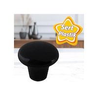Sert Plastik Mantar Düğme Kulp Siyah Dolap Mobilya Mutfak Dolabı Çekmece Kapak Kulpu Kulbu Sert Plastik Mantar Düğme Kulp Siyah Dolap Mobilya Mutfak Dolabı Çekmece Kapak Kulpu Kulbu