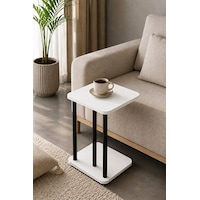 C Sehpa - Koltuk Yan Sehpası, Çok Amaçlı Laptop Sehpası, Modern Fiskos Sehpa, Kahve Ve Servis Sehpası Beyaz C Sehpa - Koltuk Yan Sehpası, Çok Amaçlı Laptop Sehpası, Modern Fiskos Sehpa, Kahve Ve Servis Sehpası Beyaz
