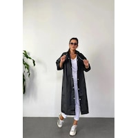 Unisex Siyah Su Rüzgar Geçirmez Yağmurluk Siyah Unisex Siyah Su Rüzgar Geçirmez Yağmurluk Siyah