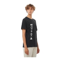 Salomon Logo Combo Ss Tee W Deep Black// T-shırt Lc2233100 001 Salomon Logo Combo Ss Tee W Deep Black// T-shırt Lc2233100 001