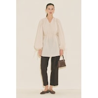 Manuka Bağlama Detaylı Tunik Vanilya Ss26tnk00003-154 Vanilya Manuka Bağlama Detaylı Tunik Vanilya Ss26tnk00003-154 Vanilya