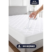 Formeya Adelya Mikrofiber Kapitone Fitted Sıvı Geçirmez Alez Beyaz Formeya Adelya Mikrofiber Kapitone Fitted Sıvı Geçirmez Alez Beyaz