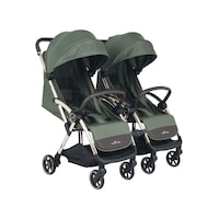 Merkür Bebe Ruby Birleşip Ayrılabilen Kabin Boy İkiz Bebek Arabası - Yeşil Merkür Bebe Ruby Birleşip Ayrılabilen Kabin Boy İkiz Bebek Arabası - Yeşil