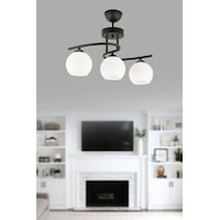 Ömür Avize Hestia Modern 3lü Camlı Avize Beyaz Ömür Avize Hestia Modern 3lü Camlı Avize Beyaz