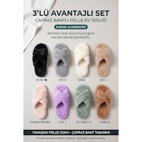 3 Lü Avantajlı Paket Kışlık Peluş Desenli Sessiz Ortopedik Taban Çeyiz Misafir Ev Terliği Seti 3'lü Lori 3 Lü Avantajlı Paket Kışlık Peluş Desenli Sessiz Ortopedik Taban Çeyiz Misafir Ev Terliği Seti 3'lü Lori