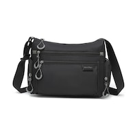Smart Bags Siyah Orta Boy Çok Cepli Su Geçirmez Ultra Hafif Kumaş Kadın Çapraz Çanta Smart Bags Siyah Orta Boy Çok Cepli Su Geçirmez Ultra Hafif Kumaş Kadın Çapraz Çanta