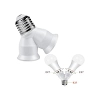 Ledx Dy-101 E27 Duy Çoğaltıcı Tek Duydan Çift E27 Lamba Bağlantısı Ledx Dy-101 E27 Duy Çoğaltıcı Tek Duydan Çift E27 Lamba Bağlantısı