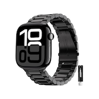 Apple Uyumlu Watch Seri 10 / 11 46mm Uyumlu Paslanmaz Çelik Akıllı Saat Kordonu - Ayarlanabilir Metal Toka Apple Uyumlu Watch Seri 10 / 11 46mm Uyumlu Paslanmaz Çelik Akıllı Saat Kordonu - Ayarlanabilir Metal Toka