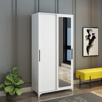 Afillibebek Olivia Sürgülü Aynalı Portmanto Beyaz (Tamamı Mdf) Afillibebek Olivia Sürgülü Aynalı Portmanto Beyaz (Tamamı Mdf)