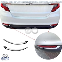 Fiat Egea Krom Arka Reflektör Çerçevesi 2 Parça 2015 Ve Üzeri P.çelik