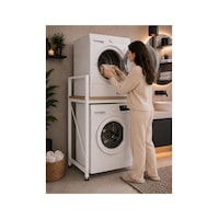 Lifos Çam/beyaz Raflı Çamaşır Makinesi Dolabı Kurutma Makinesi Dolabı Metal Banyo Dolabı Lifos Çam/beyaz Raflı Çamaşır Makinesi Dolabı Kurutma Makinesi Dolabı Metal Banyo Dolabı
